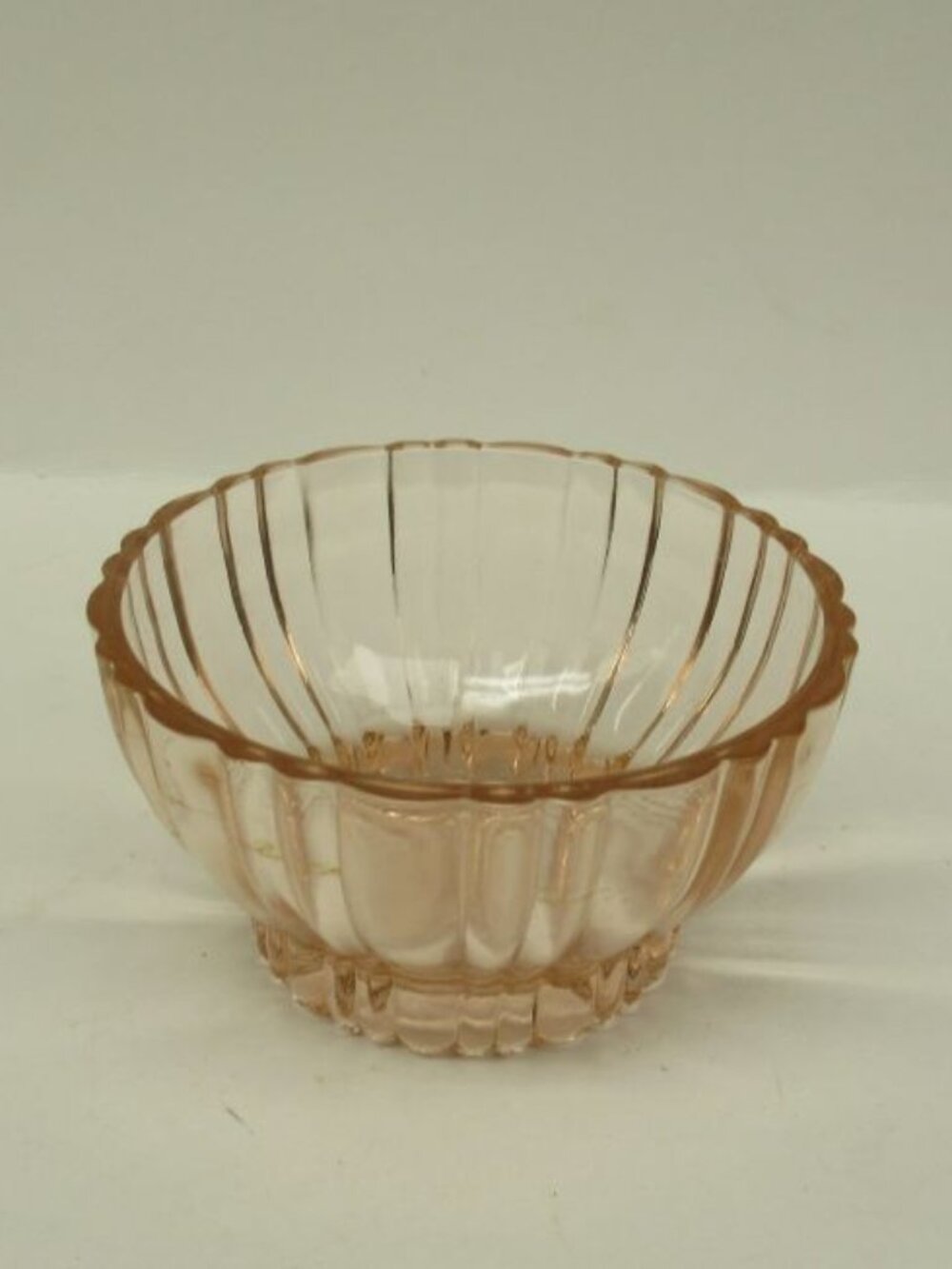 Hocking Depression Glass Pink OLD CAFE 3 3/4 Inch High Footed Sherbet Dish